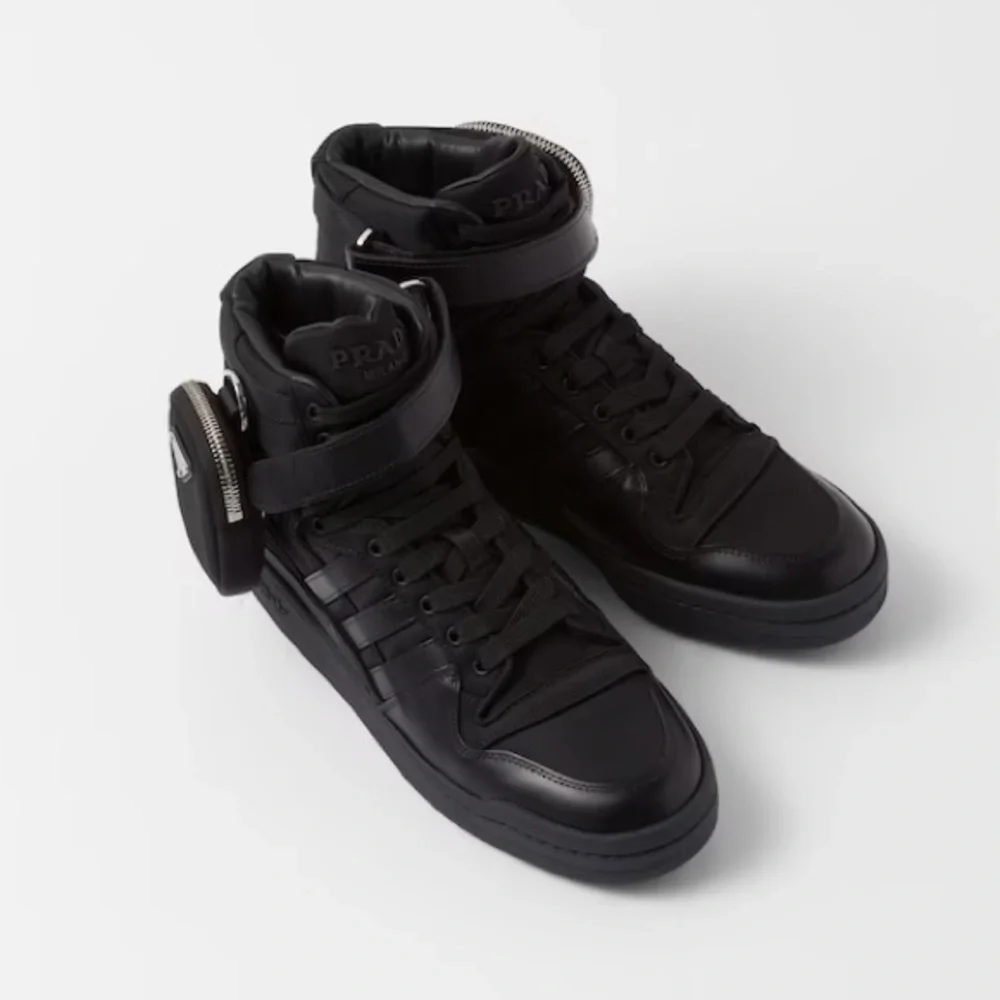 Prada x Adidas Re-Nylon Forum High-Top Sneakers - Picture 3 of 11